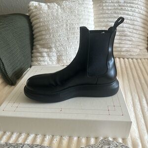 Alexander McQueen Black Chelsea Boots